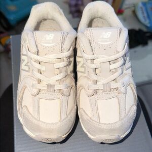 New Balance Kids' Cream Sneakers